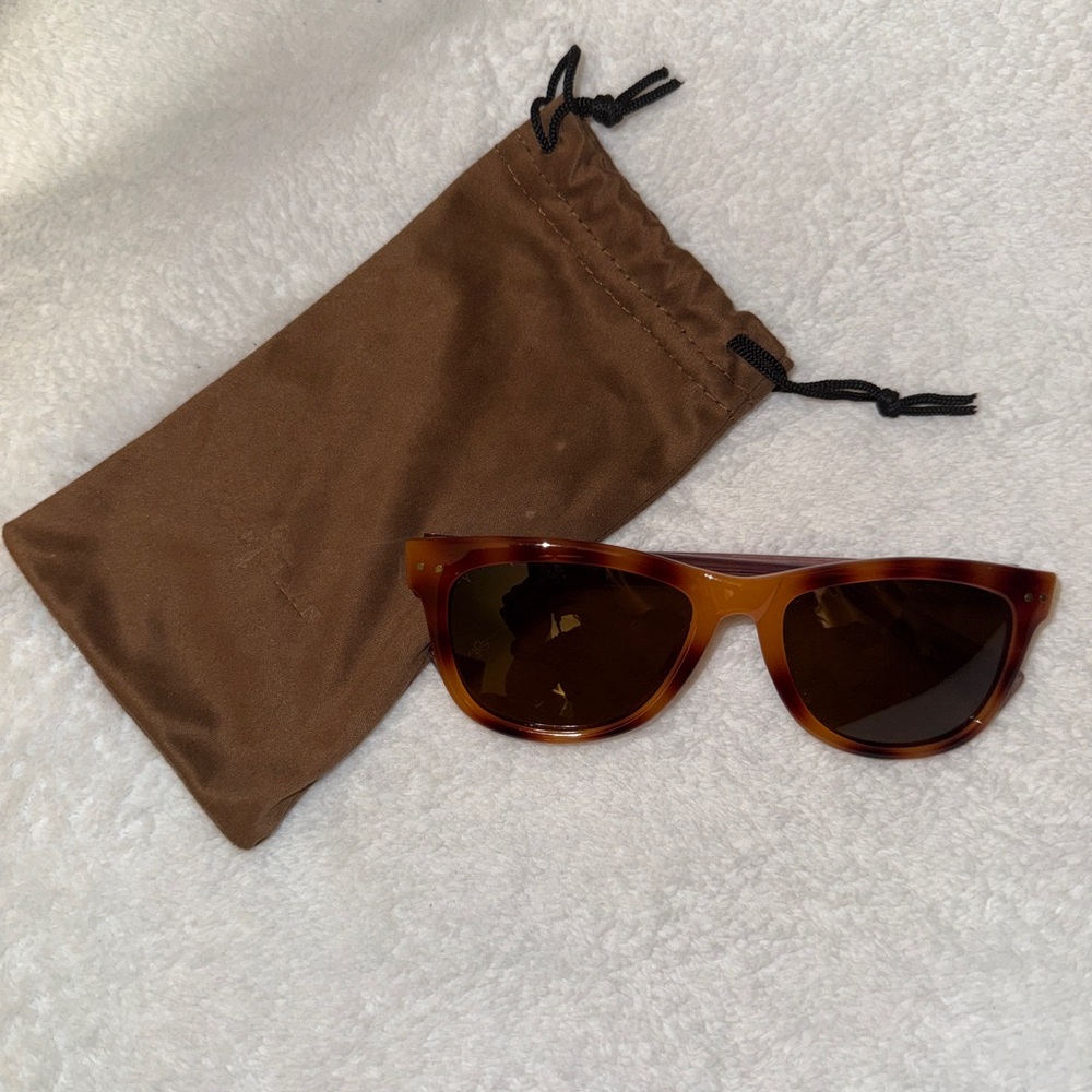 Cole Haan Tortoiseshell Frame Sunglasses with Brown Lenses